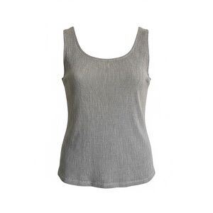 Jones New York Black & White Knit Tank Top